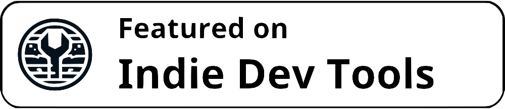 Featured on Indie Dev Tools
