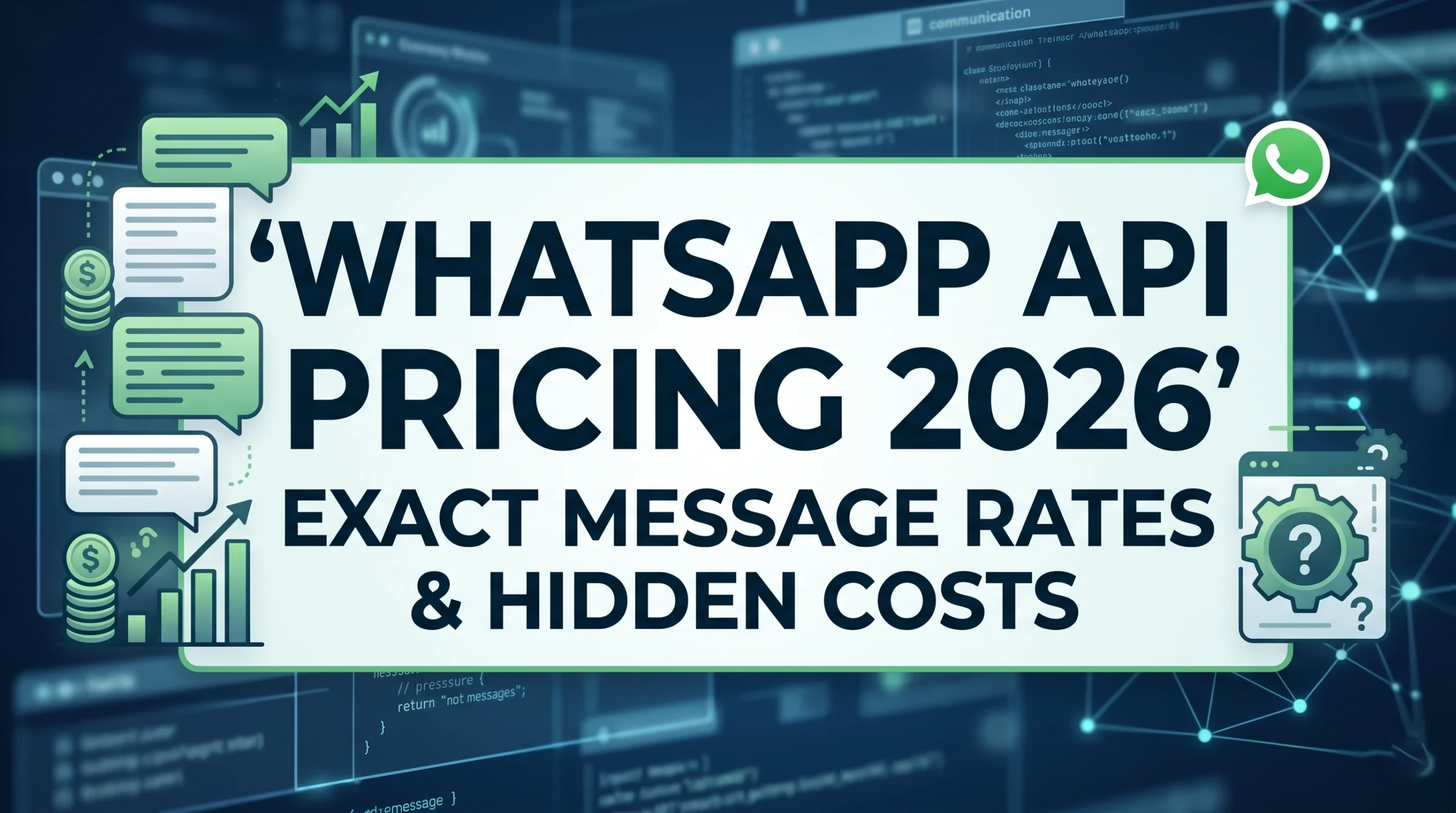 WhatsApp API Pricing 2026: Exact Message Rates & Hidden Costs