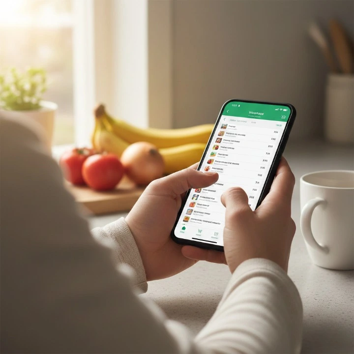 grocery shopping on whatsapp