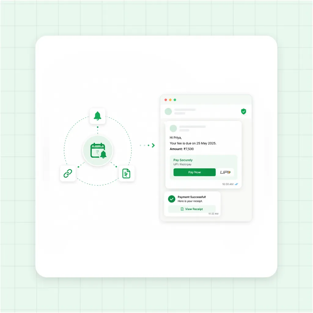 Automated Fee Reminders and Payment Receipts Flow