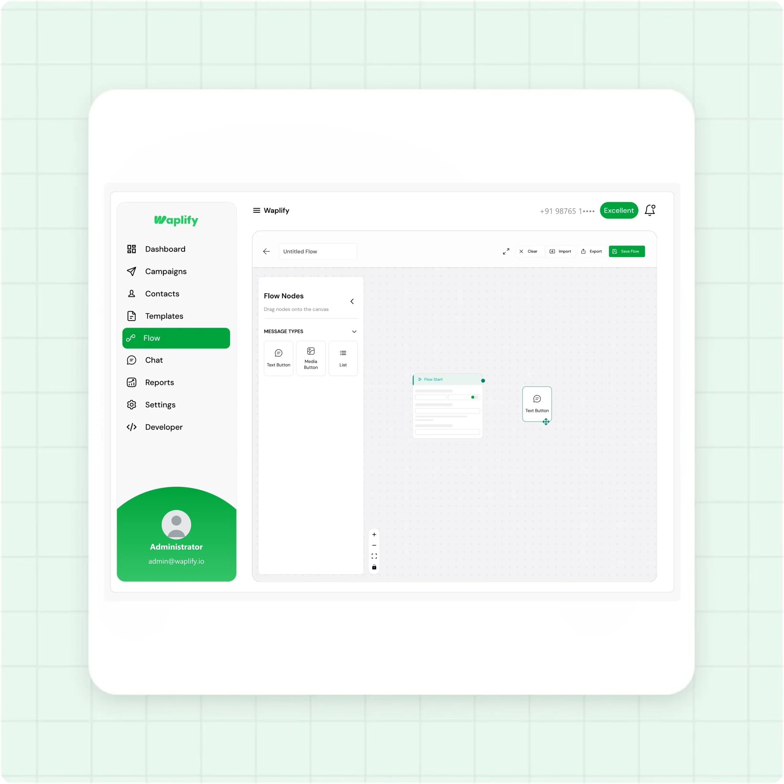 Drag-and-drop visual builder