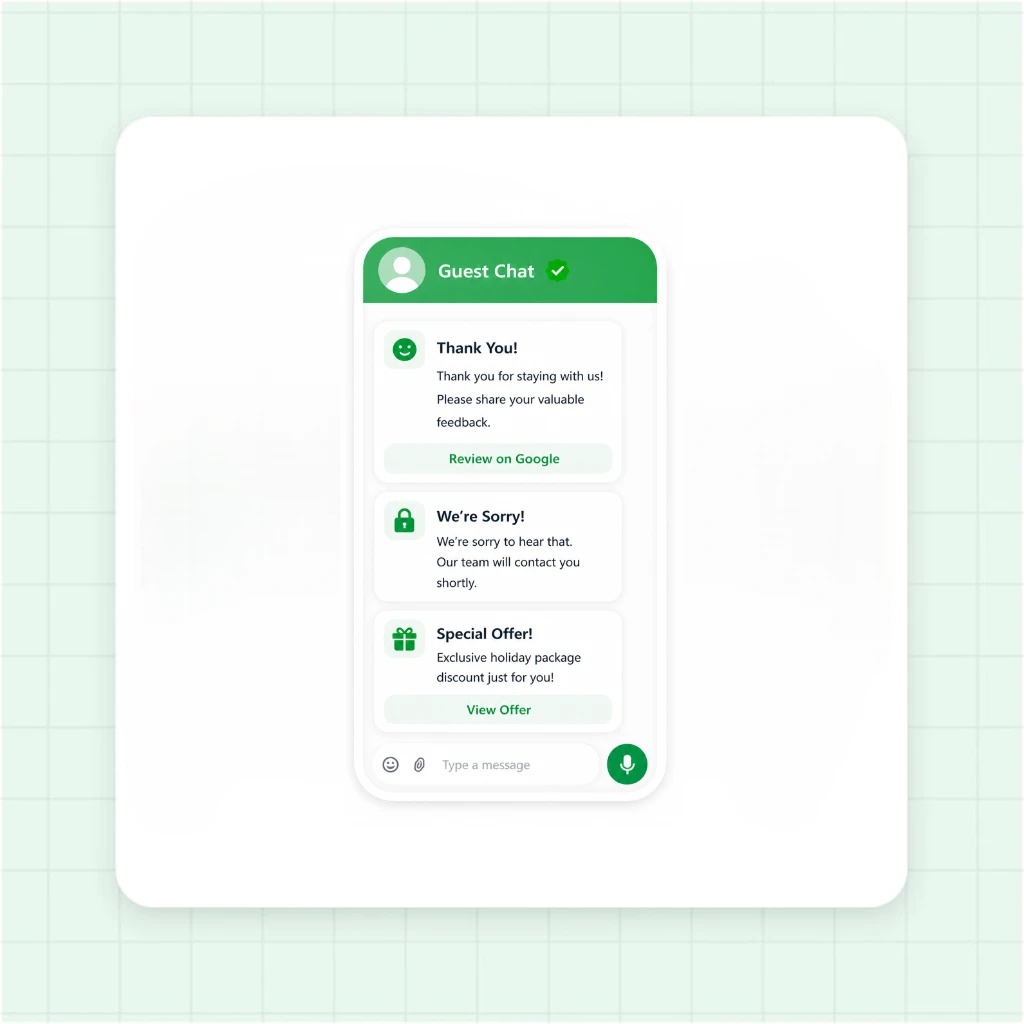 Post-Checkout Guest Review and Loyalty Broadcast Flow