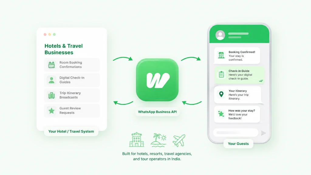 WhatsApp Business API for Hotels, Resorts, and Travel Agencies