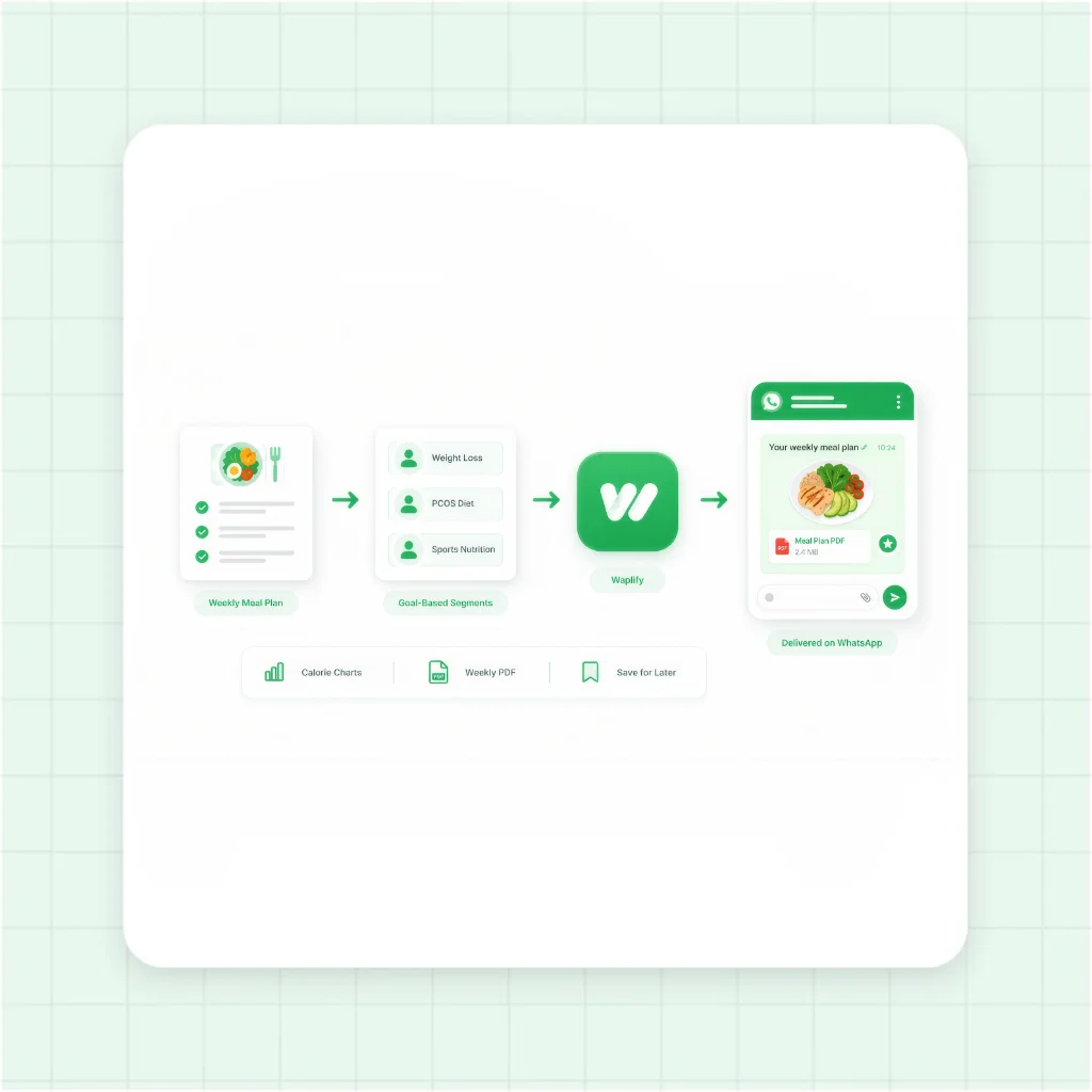 Personalized Weekly Meal Plan Delivery for Nutrition Clients on WhatsApp