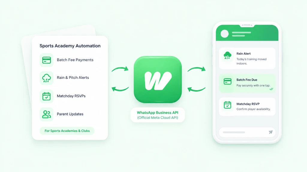 WhatsApp Batch Fee Collection, Weather Delay Alerts, and Squad Rosters for Sports Academies and Coaching Clubs
