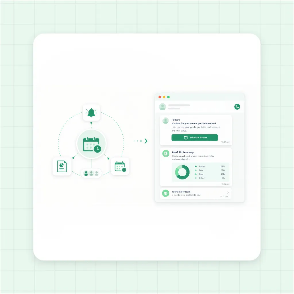 Automated Portfolio Review Scheduling Flow for Financial Planners