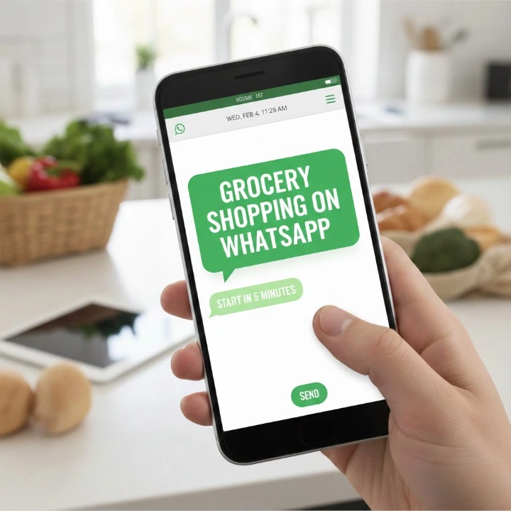 grocery shopping on whatsapp