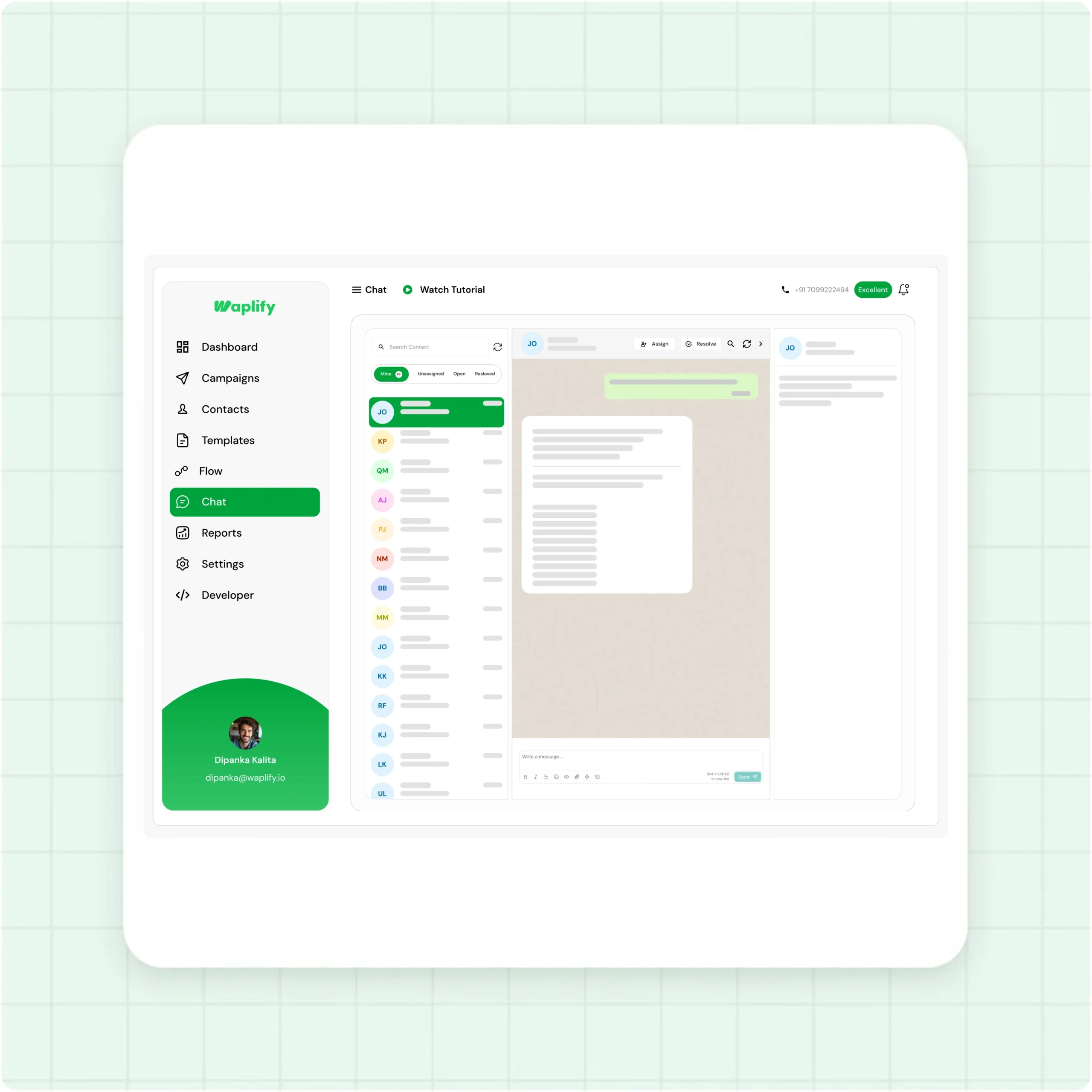 WhatsApp chatbot